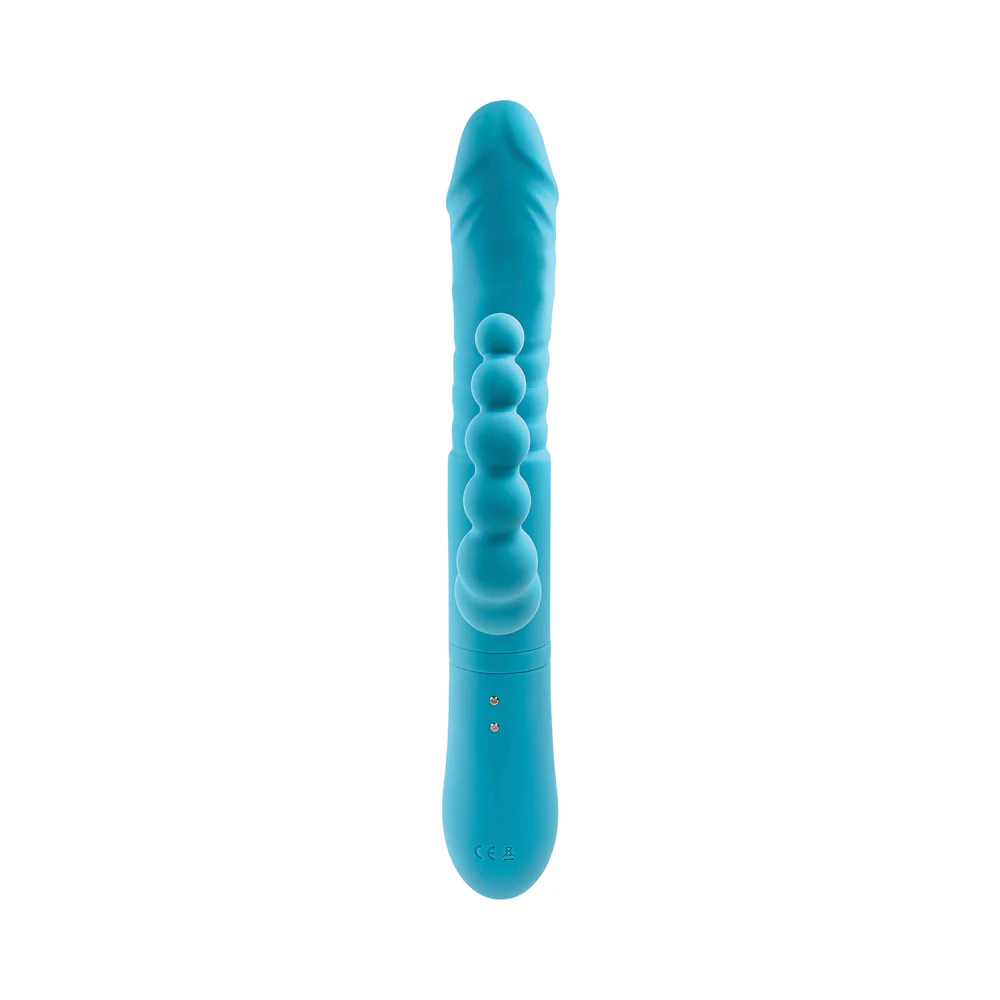 Adam & Eve Eve's Thrusting Triple Joy Rabbit - Teal - Image 5