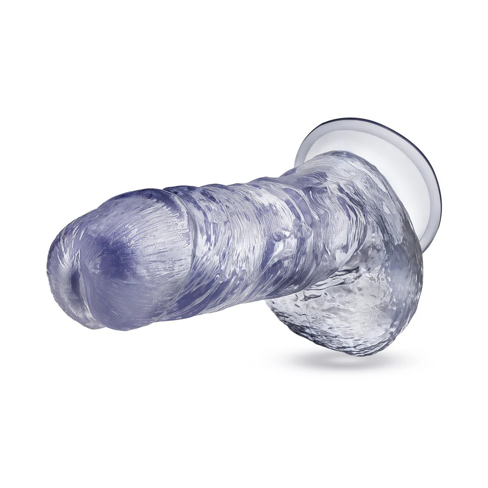 Blush B Yours Plus Hearty n Hefty 9 in. Dildo with Balls & Suction Cup Clear - Image 4