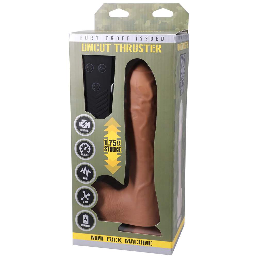 Fort Troff Uncut Thruster Mini Fuck Machine Rechargeable Remote-controlled Silicone 8.5 In. Thrustin - Image 2