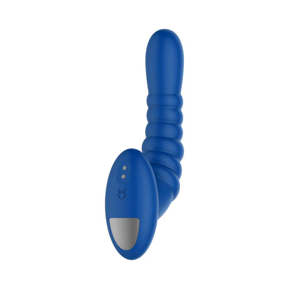 Forto Ribbed Pro Vibrating Massager Blue - Image 5