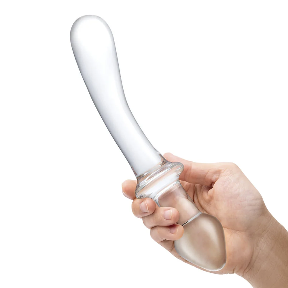 Glas Classic 9 In. Curved Dual-ended Glass Dildo - Image 4