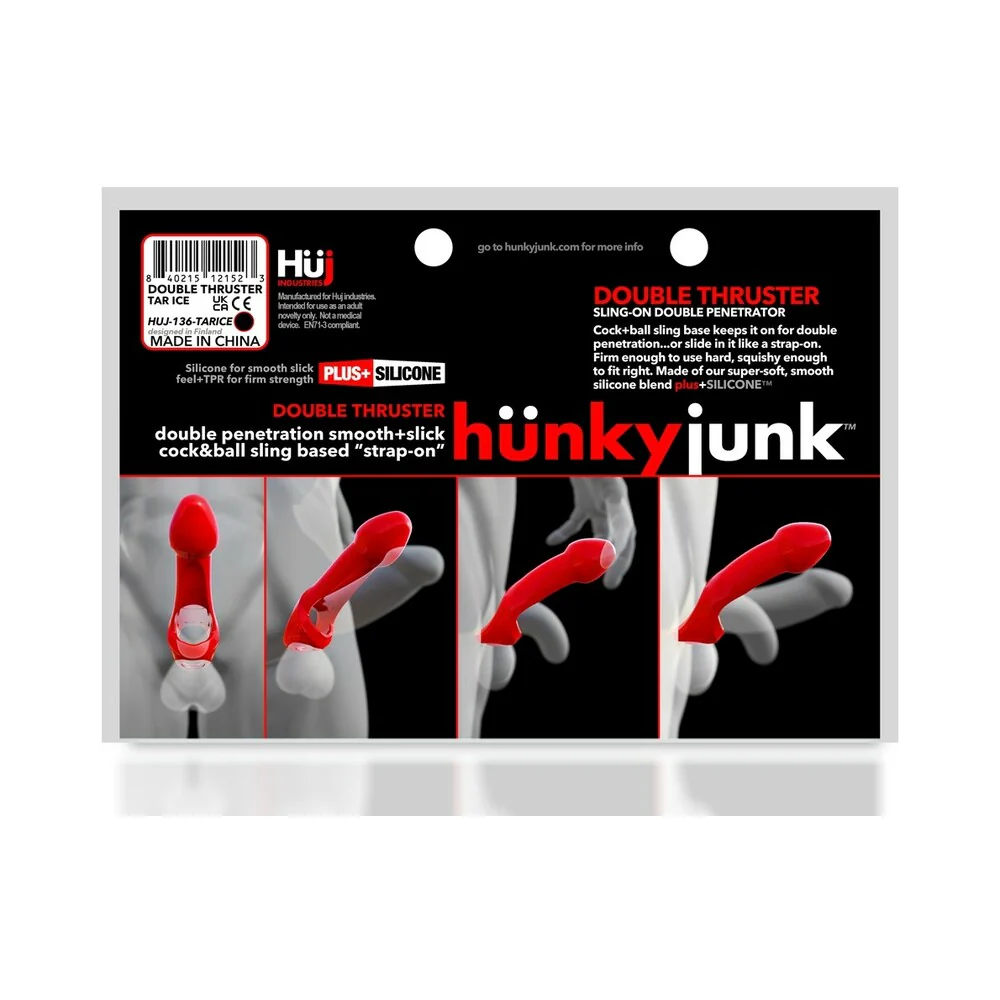 Hunkyjunk Double Thruster Double Penetrator Sling Tar Ice - Image 8