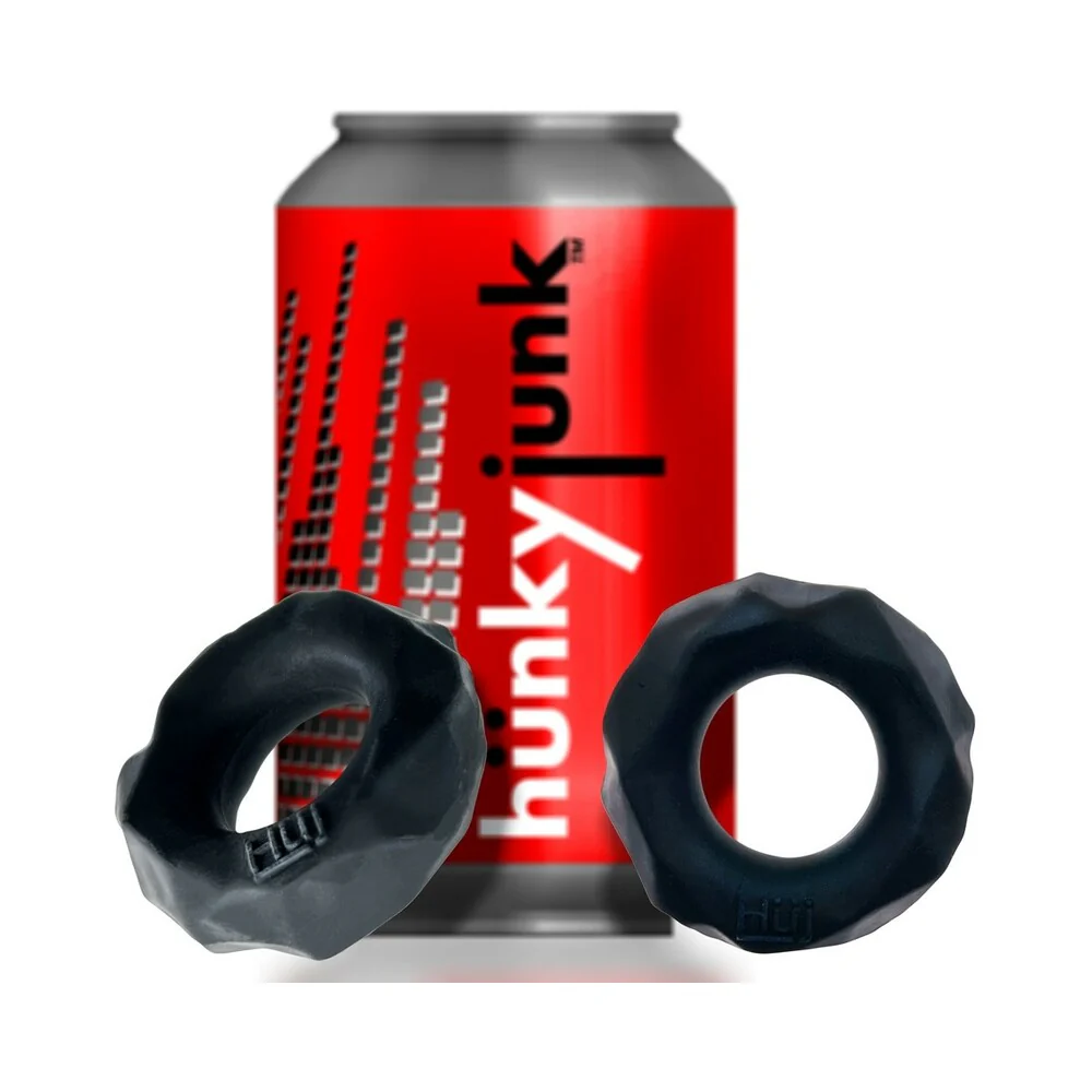 Hunkyjunk Fractal Tactile Cockring Tar Ice - Image 5