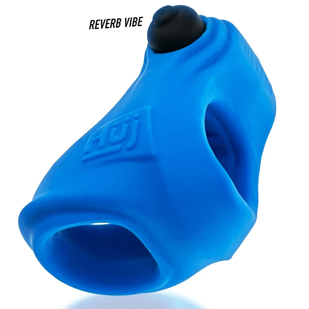 Hunkyjunk Revsling Cock & Ball Sling With Bullet Vibrator Teal - Image 3