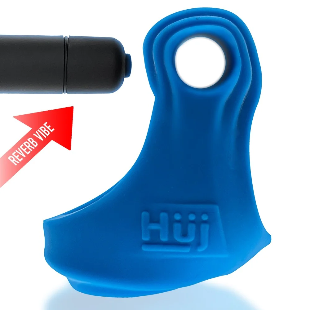 Hunkyjunk Revsling Cock & Ball Sling With Bullet Vibrator Teal - Image 6