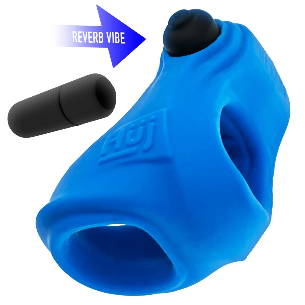 Hunkyjunk Revsling Cock & Ball Sling With Bullet Vibrator Teal - Image 7