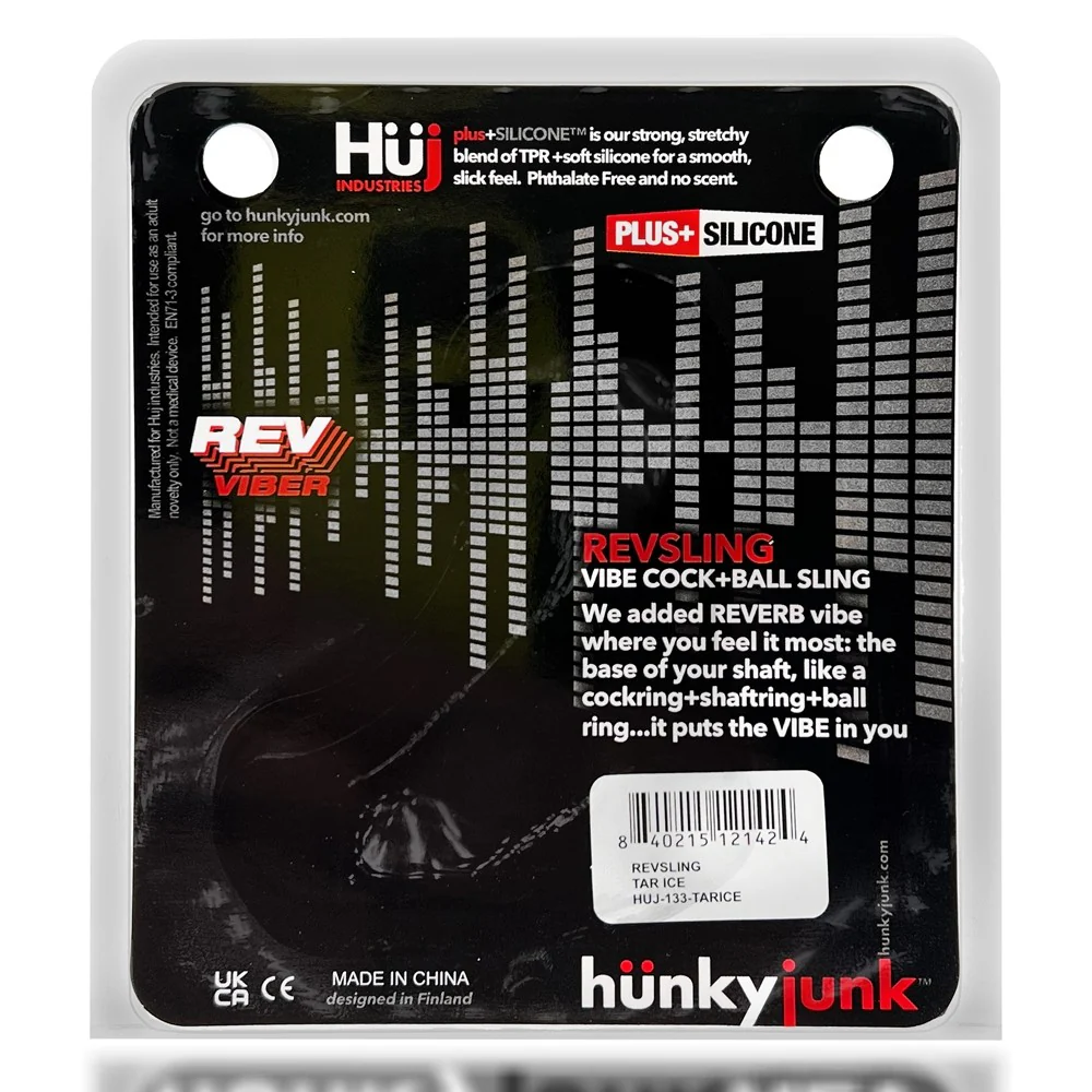 Hunkyjunk Revsling Cock & Ball Sling With Bullet Vibrator Teal - Image 9