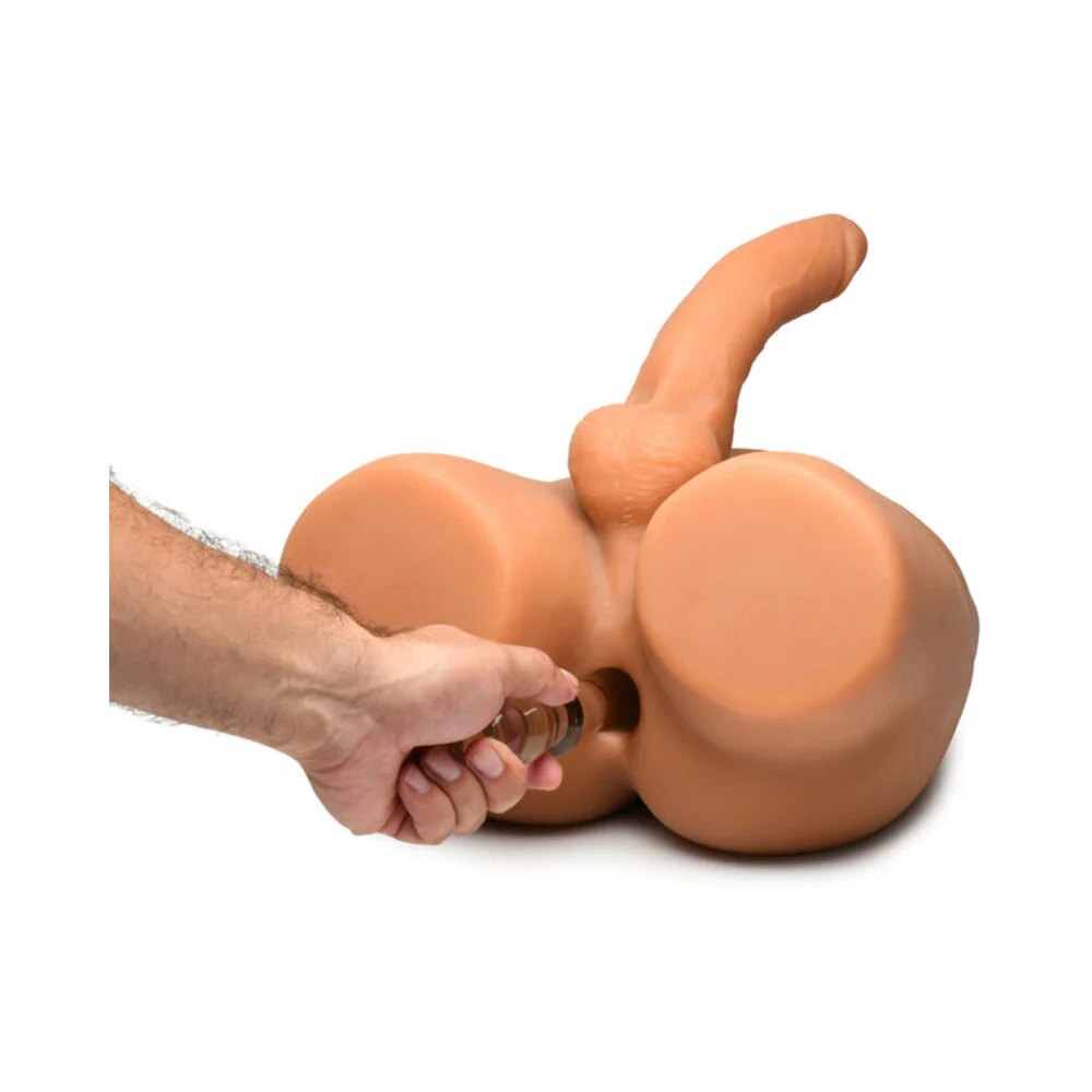 Jock Male Masturbator With Thrusting Posable 7 In. Dildo Medium - Image 15