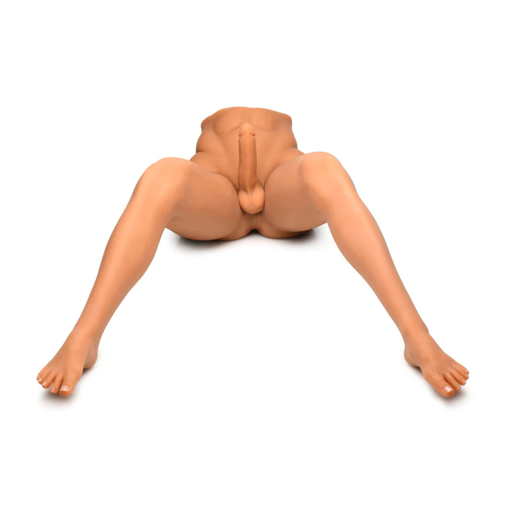 Jock Male Sex Partner Posable Doll With Rechargeable Remote-controlled Thrusting & Warming 7 In. Sil - Image 10