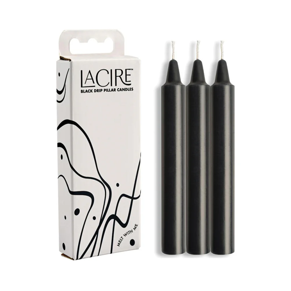 Lacire Drip Pillar Candles - Black - Image 6
