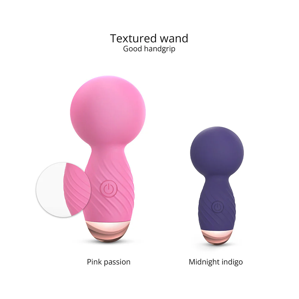 Love To Love Itsy Bitsy Rechargeable Silicone Mini Wand Vibrator Pink Passion - Image 4