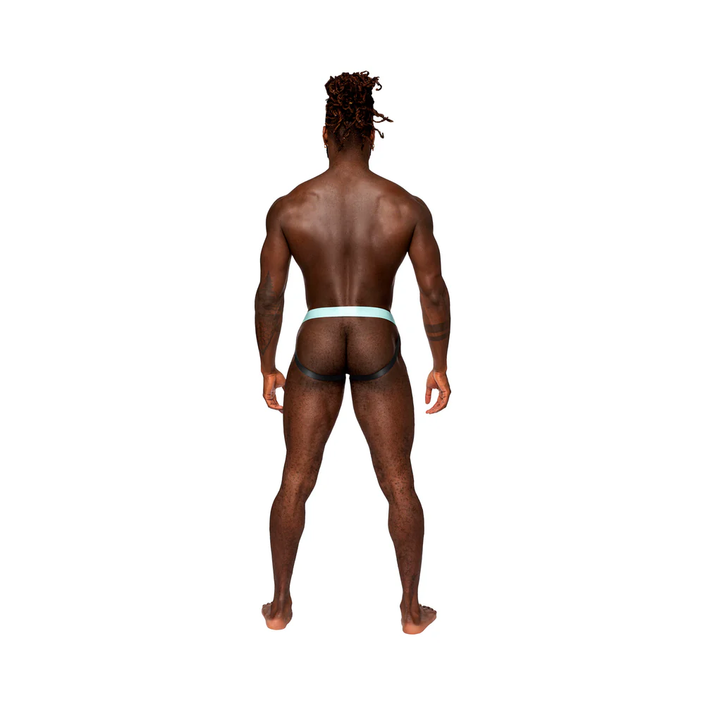 Male Power Easy Breezy Jock Sleeve Aqua S/m - Image 2