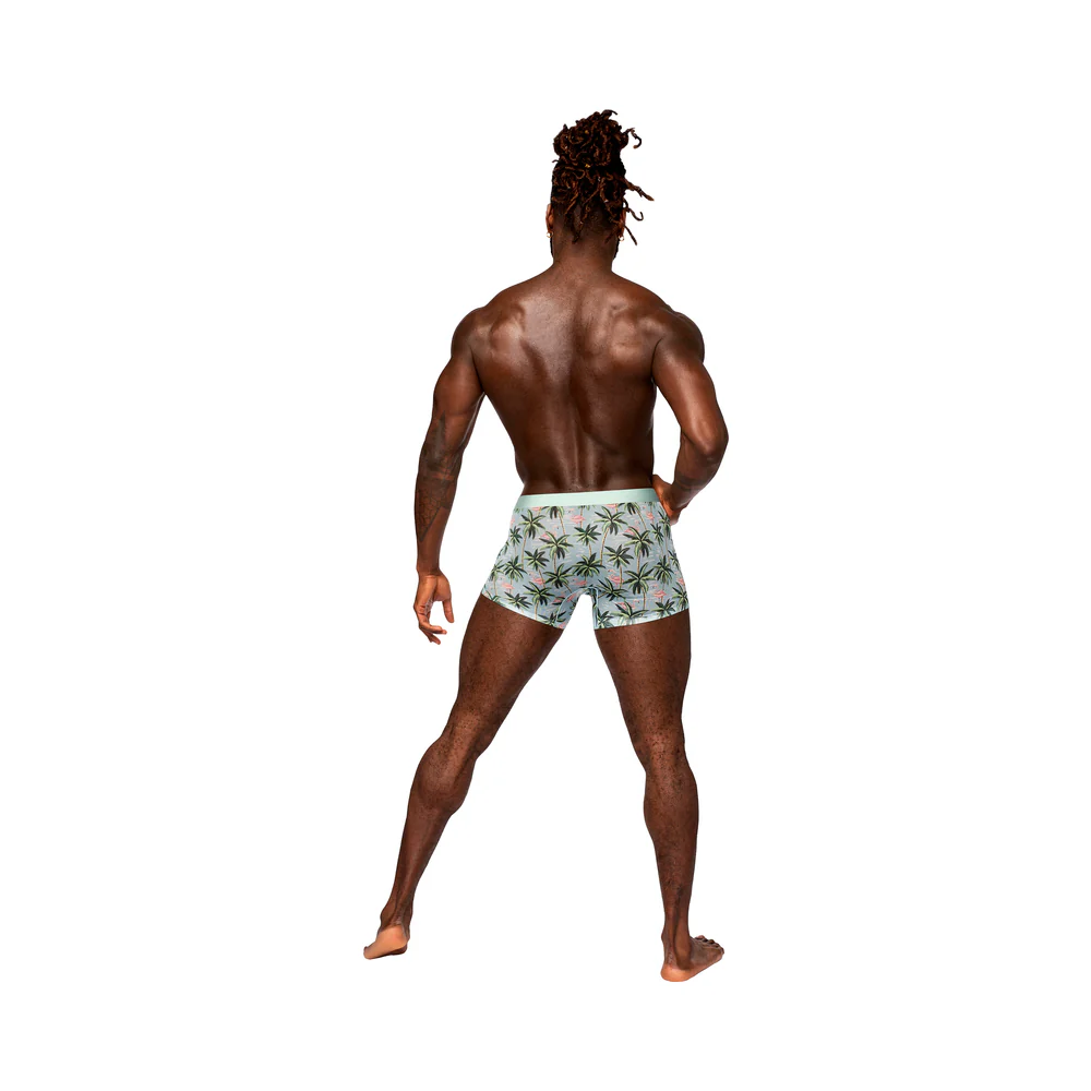 Male Power Sheer Prints Seamless Sheer Short Flamingo M - Image 2