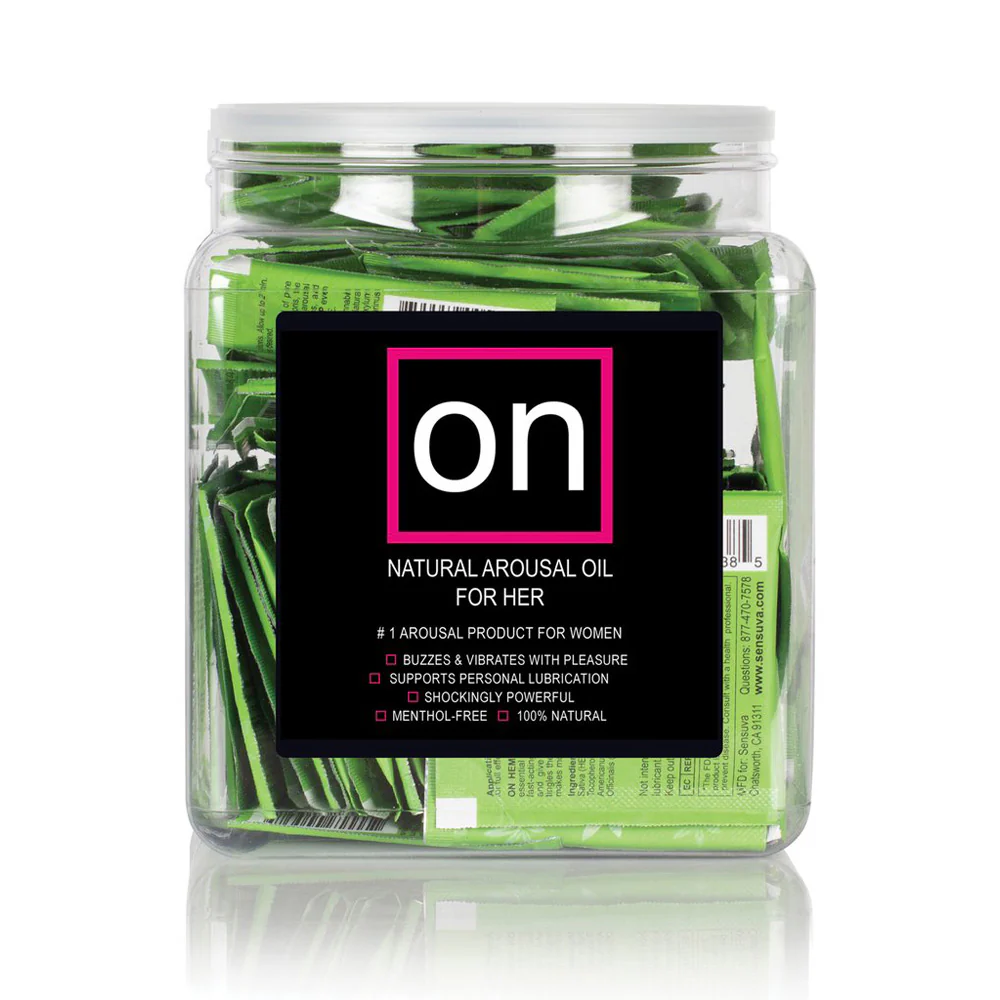 ON Hemp Oil Infused Female Arousal Oil - Tub of 75 Single Use Ampoule