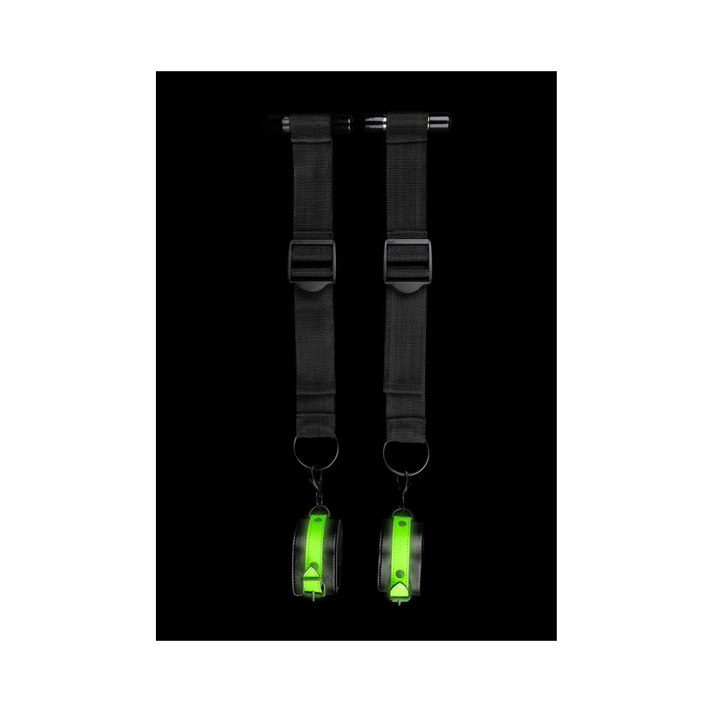 Ouch! Glow Door Restraint Kit - Glow In The Dark - Green - Image 3