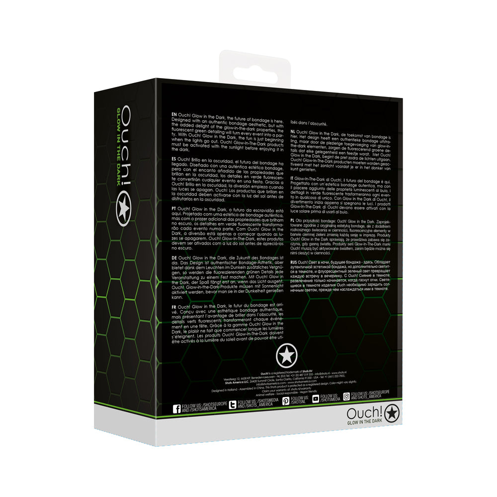 Ouch! Glow Striped Jock Strap - Glow In The Dark - Green - L/xl - Image 3