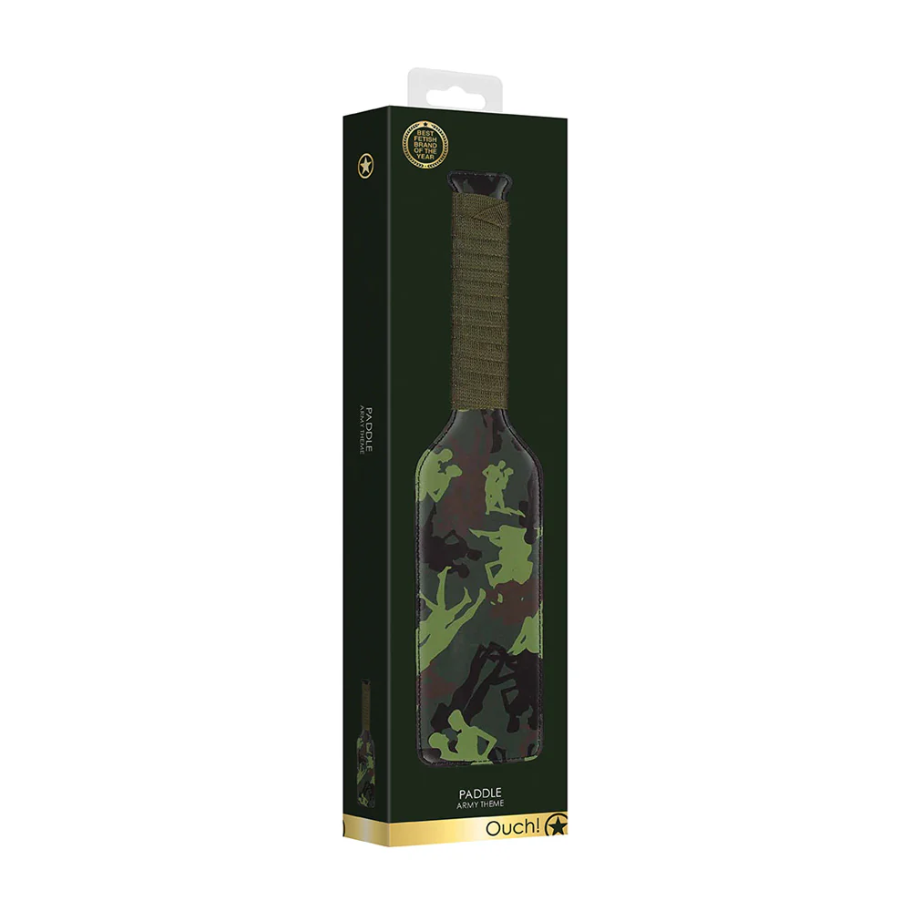 Ouch Paddle - Army Theme - Green