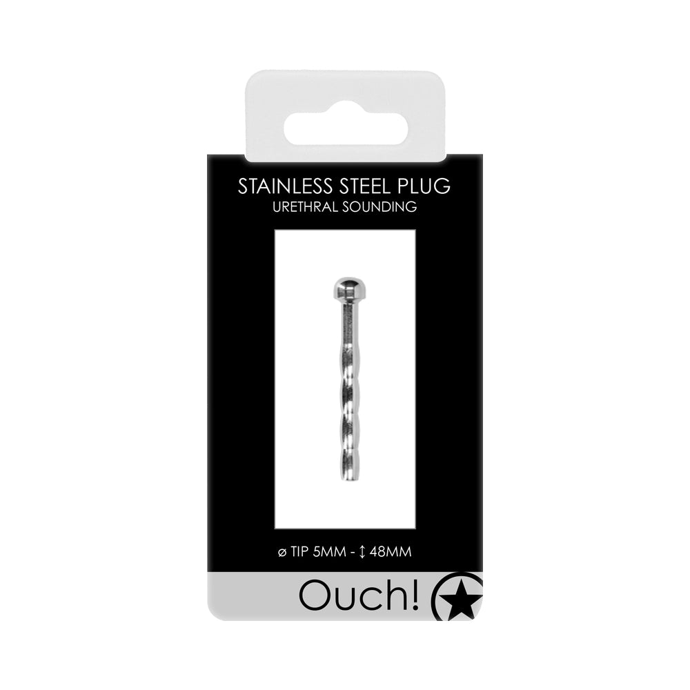 Ouch! Urethral Sounding - Metal Plug - 5 Mm