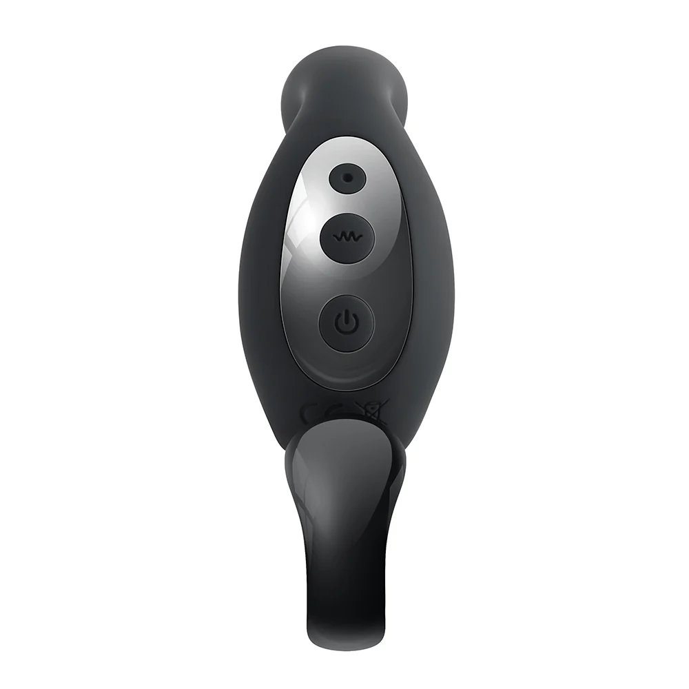 Playboy Come Hither Rechargeable Remote Controlled Silicone Vibrating Prostate Massager Black - Image 4