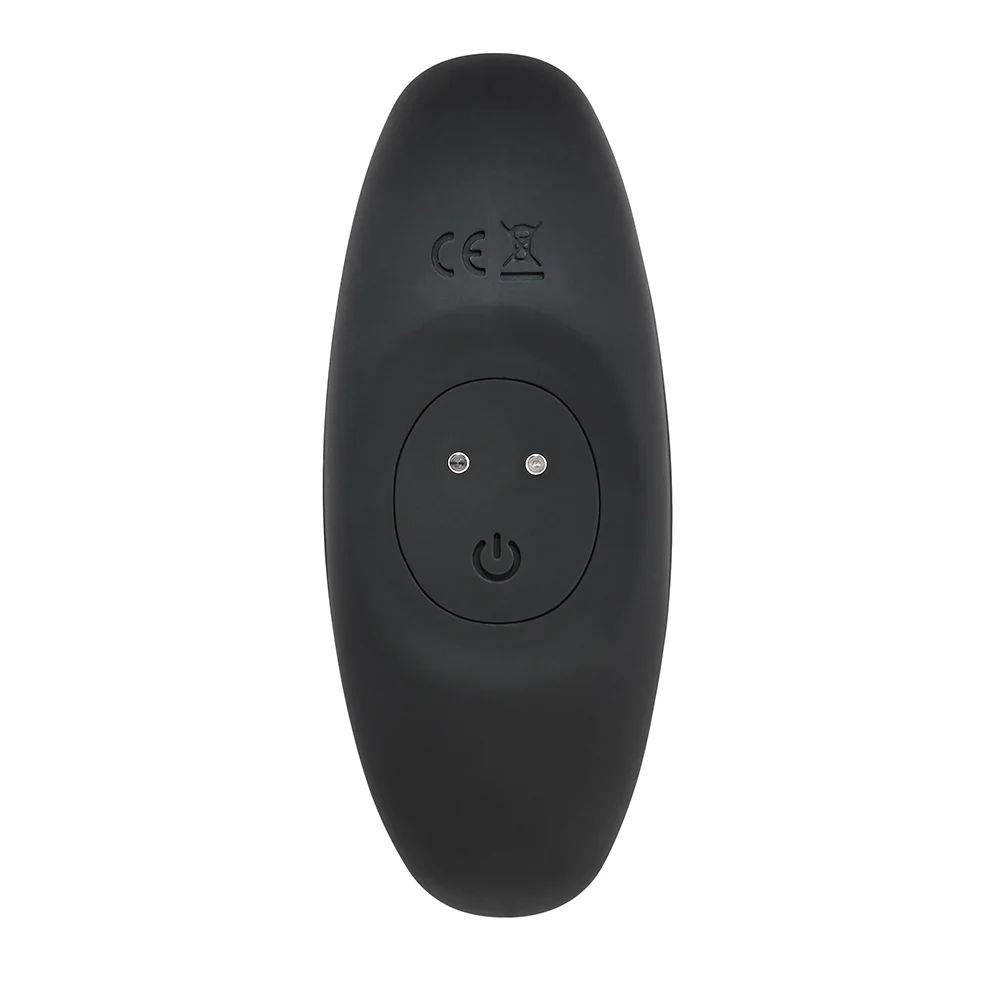 Playboy Trust The Thrust Rechargeable Remote Controlled Thrusting Vibrating Silicone Anal Plug Black - Image 7