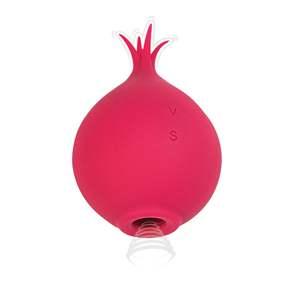 Princess Clit-tastic Suction Tickler Rechargeable Silicone Vibrator Red - Image 2