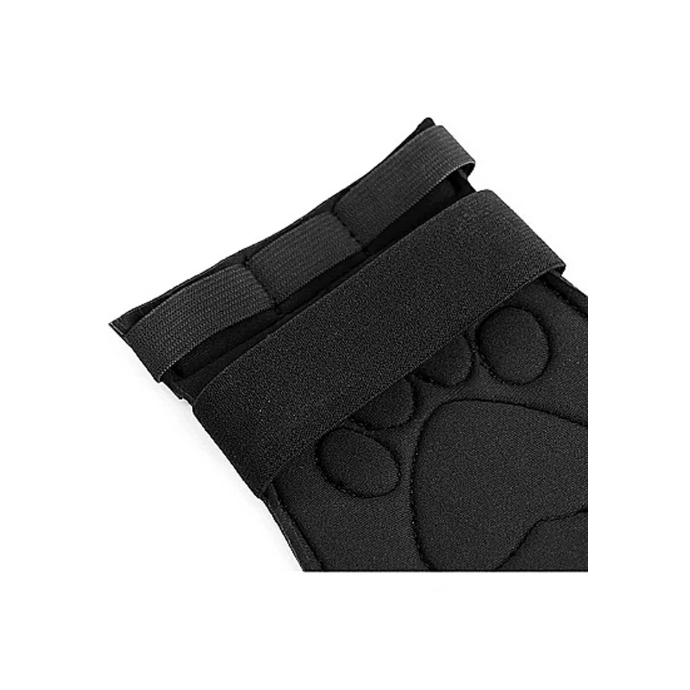 Puppy Play Neoprene Puppy Paw Gloves Black - Image 4