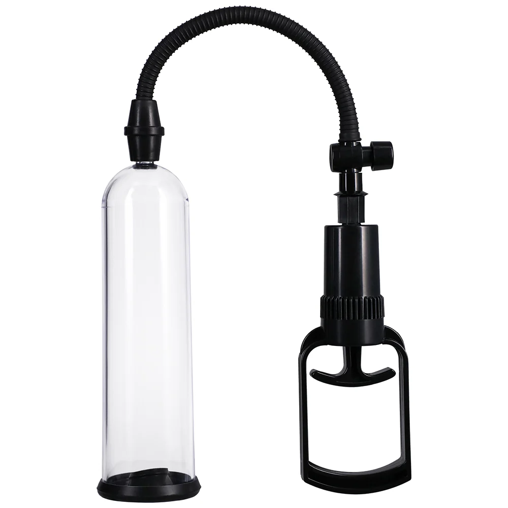 Rock Solid Penis Pumping Kit With 4 Attachments Black/clear - Image 4