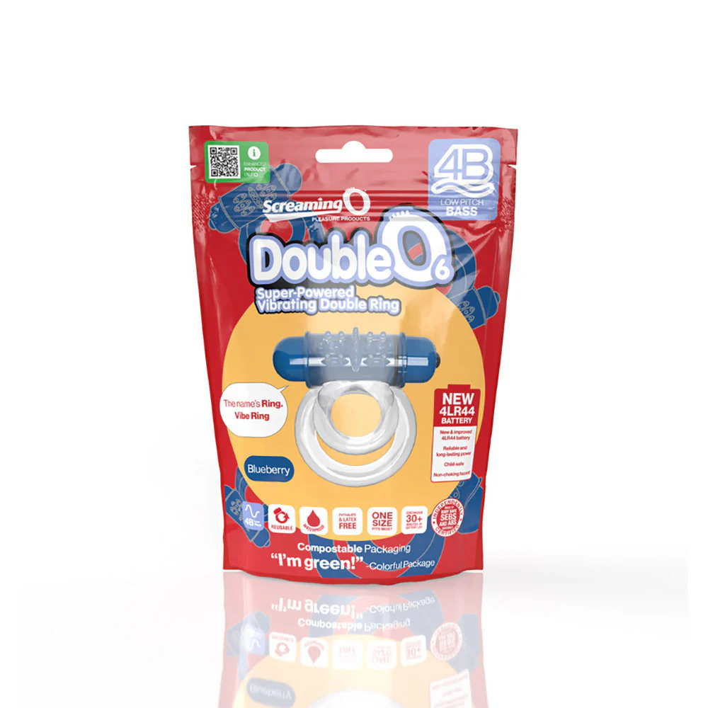 Screaming O 4b Doubleo 6 Vibrating Double Cockring Blueberry - Image 5