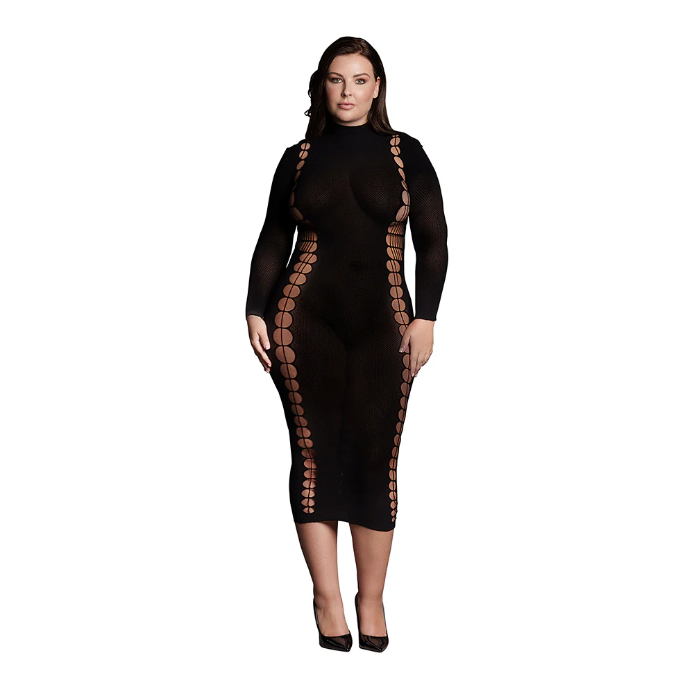 Shots Le Desir Shade Carme Xi Dress With Turtleneck Black Queen Size - Image 2