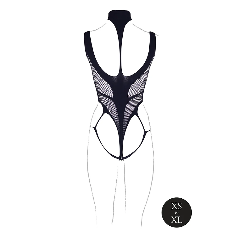 Shots Le Desir Shade Cyllene Xlviii Bodysuit With Turtleneck Black O/s - Image 5