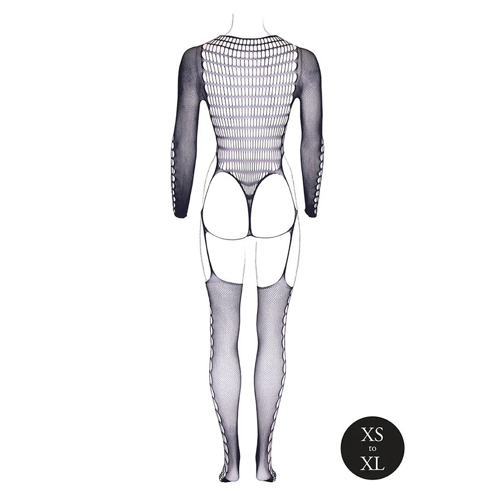 Shots Le Desir Shade Kalyke Xxiii Bodystocking With Turtleneck Black O/s - Image 5