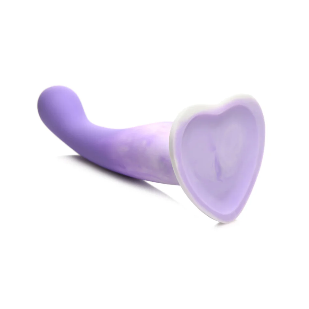 Simply Sweet Slim G-spot 7 In. Silicone Dildo Purple/white - Image 6