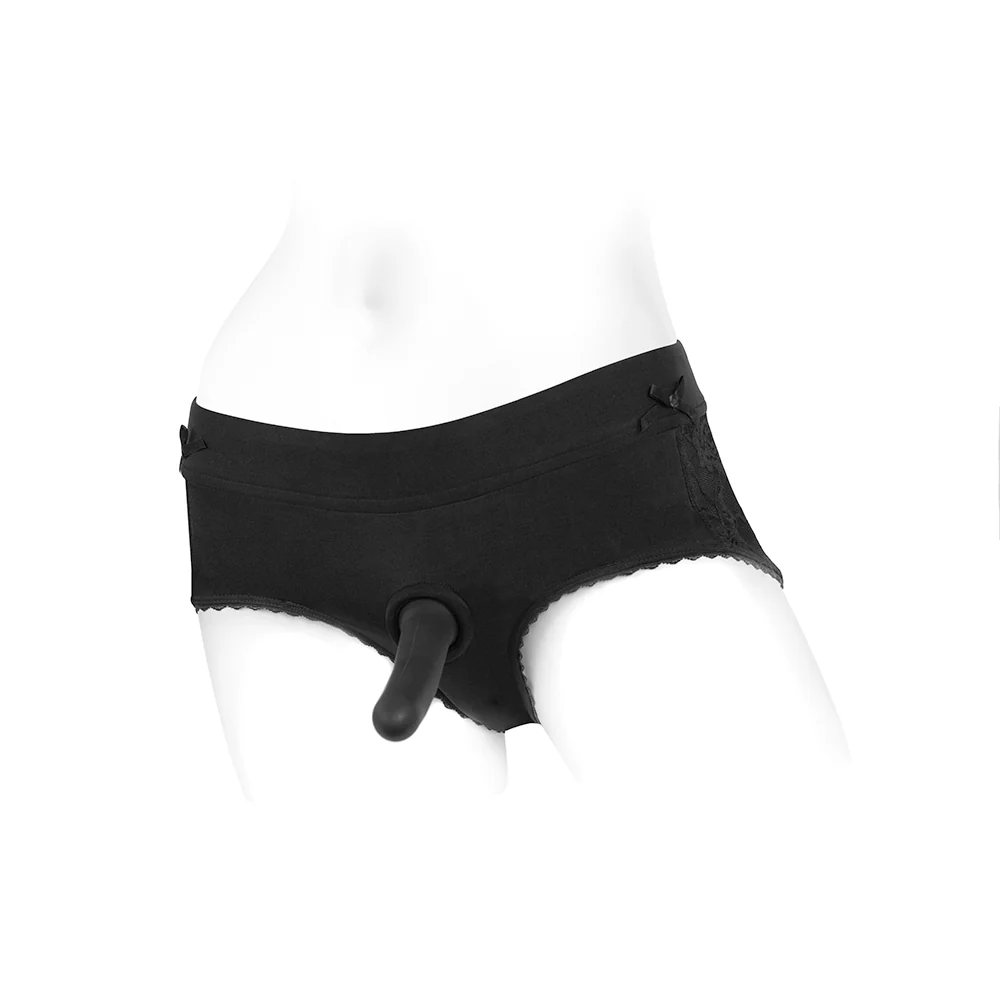 Spareparts Bella Cleavage Booty Short Harness Black Size 3xl - Image 9