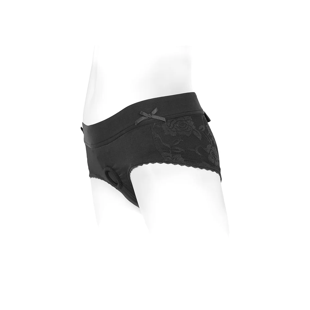 Spareparts Bella Cleavage Booty Short Harness Black Size 4xl - Image 6