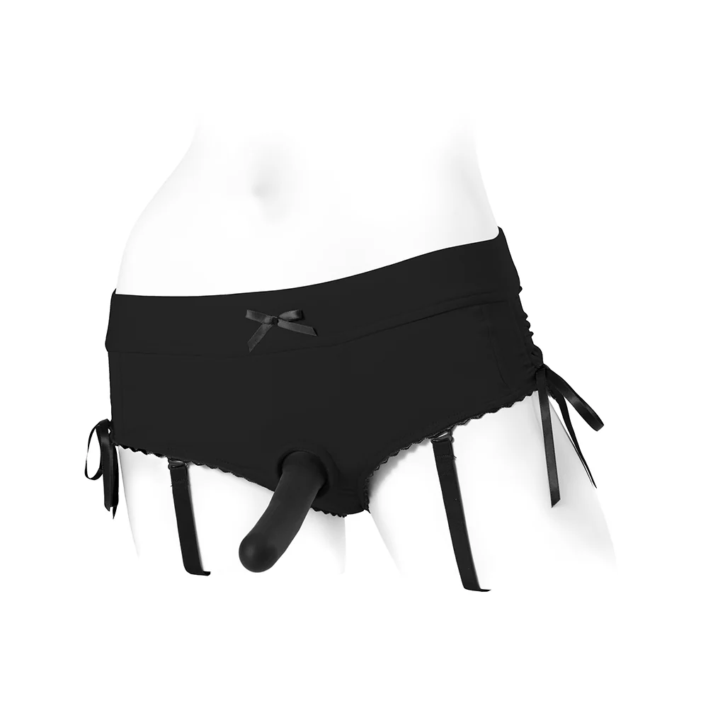 Spareparts Sasha Cinch Booty Short Harness Black Size Xl - Image 10