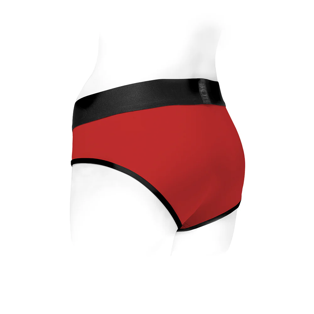 Spareparts Tomboi Nylon Briefs Harness Red/black Size Xs - Image 3