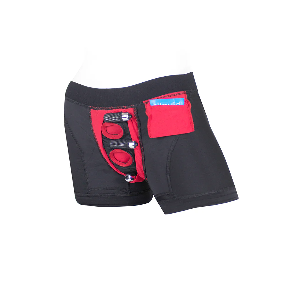 Spareparts Tomboii Nylon Boxer Briefs Harness Black/red Size Xl - Image 6