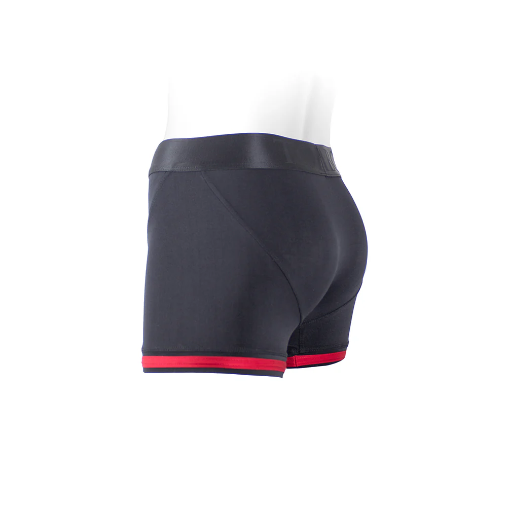 Spareparts Tomboii Nylon Boxer Briefs Harness Black/red Size Xs - Image 4