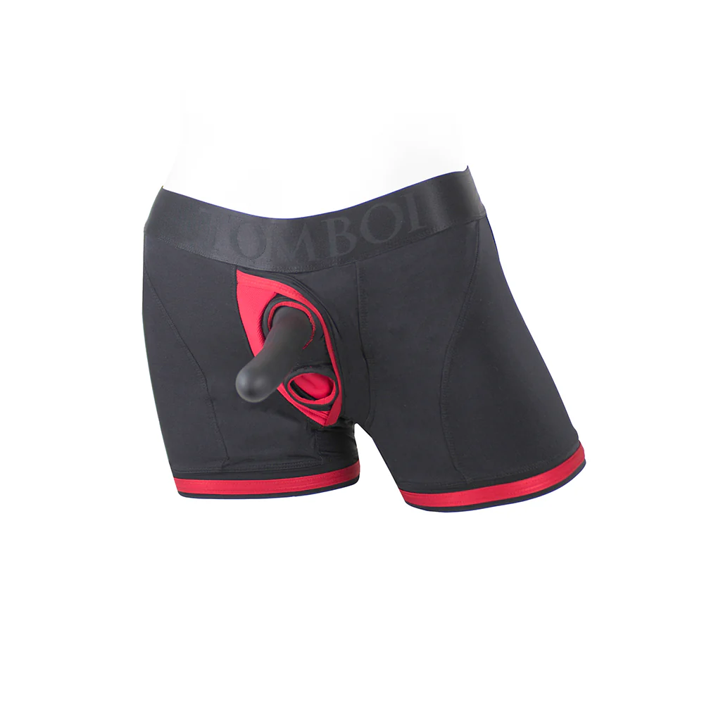 Spareparts Tomboii Nylon Boxer Briefs Harness Black/red Size Xs - Image 8
