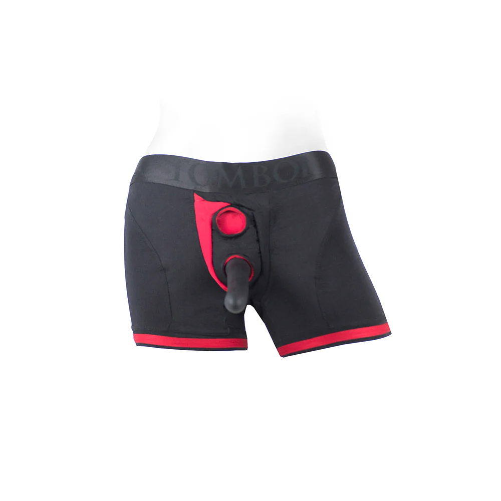 Spareparts Tomboii Nylon Boxer Briefs Harness Black/red Size Xs - Image 9