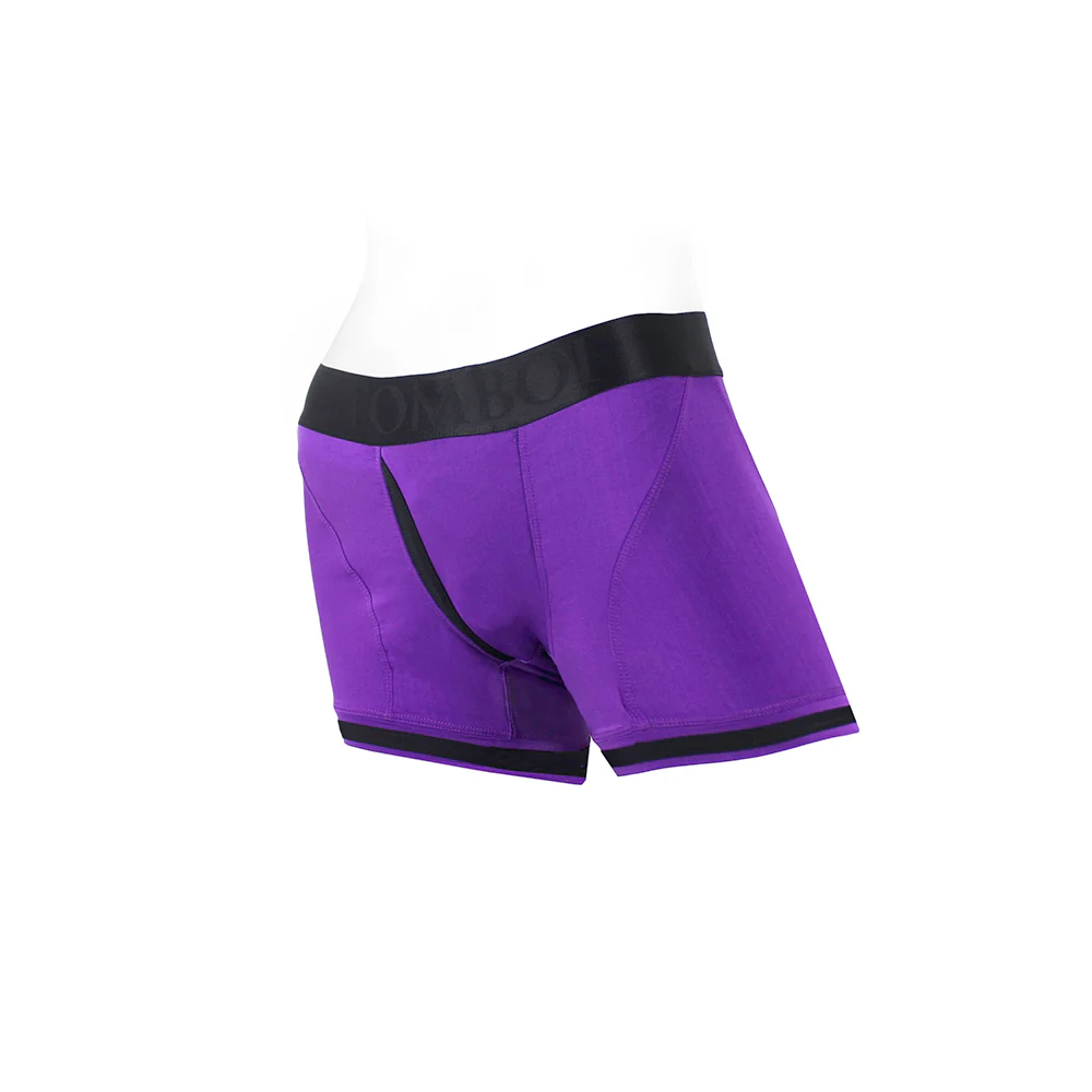 Spareparts Tomboii Nylon Boxer Briefs Harness Purple/black Size 2xl - Image 9