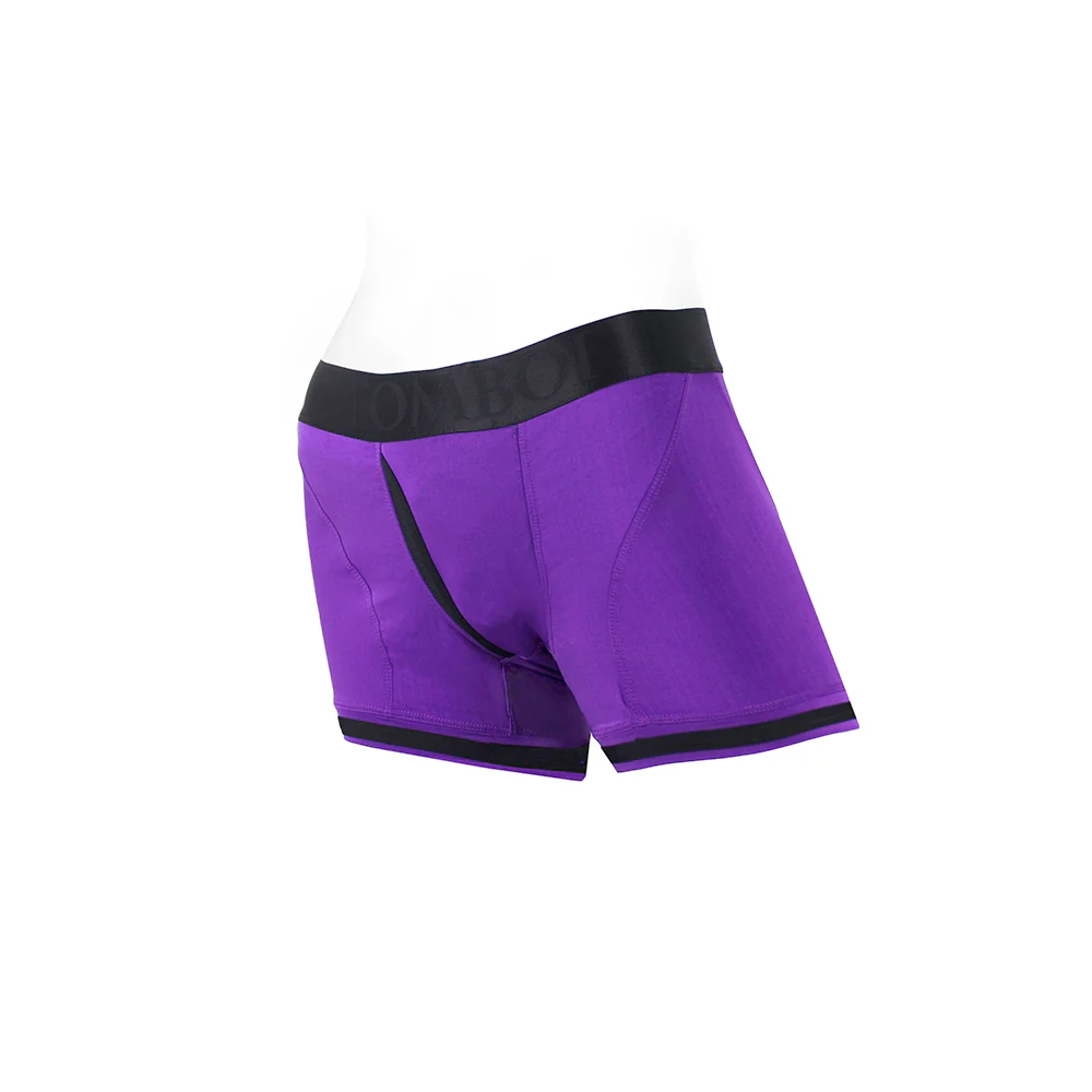 Spareparts Tomboii Nylon Boxer Briefs Harness Purple/black Size 5xl - Image 3