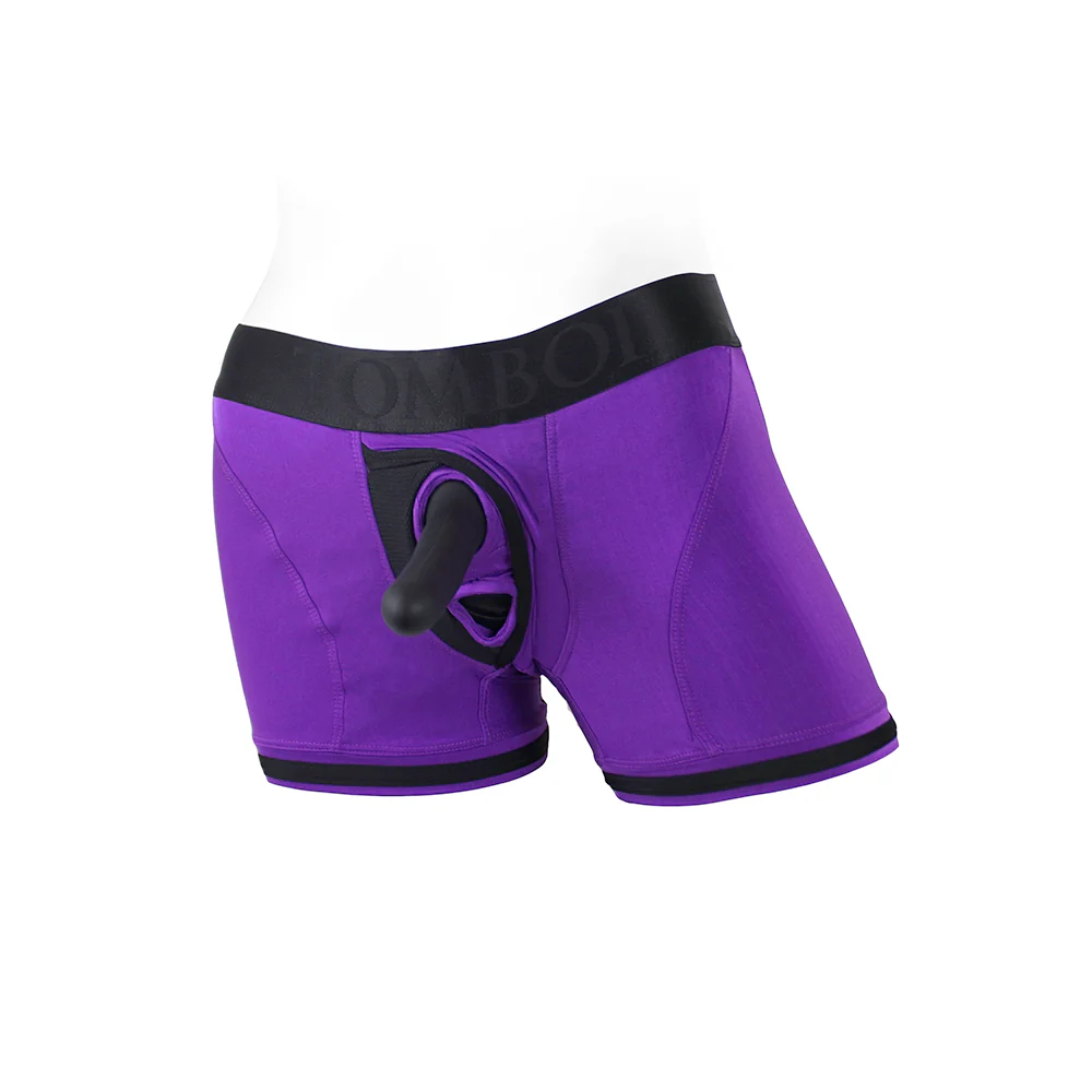 Spareparts Tomboii Nylon Boxer Briefs Harness Purple/black Size S - Image 7