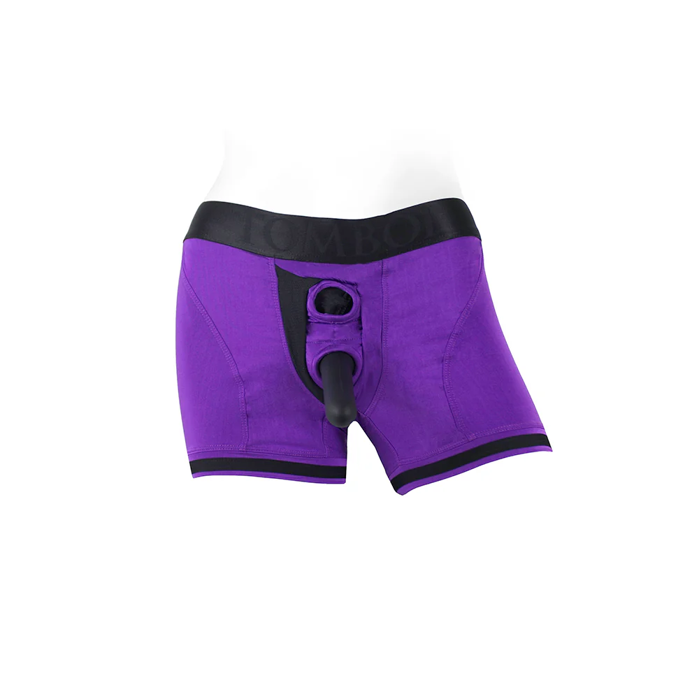 Spareparts Tomboii Nylon Boxer Briefs Harness Purple/black Size S - Image 8