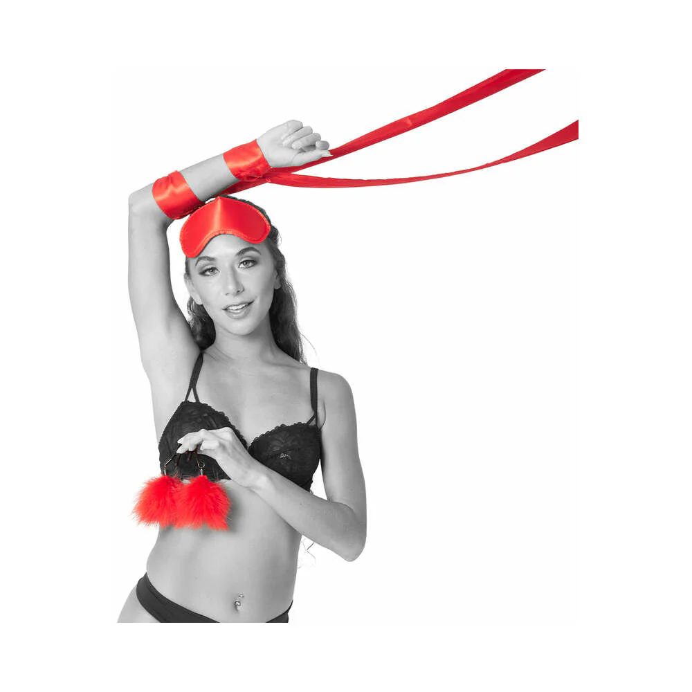 Sportsheets Sex & Mischief Amor Bondage Beginner Kit Red - Image 3