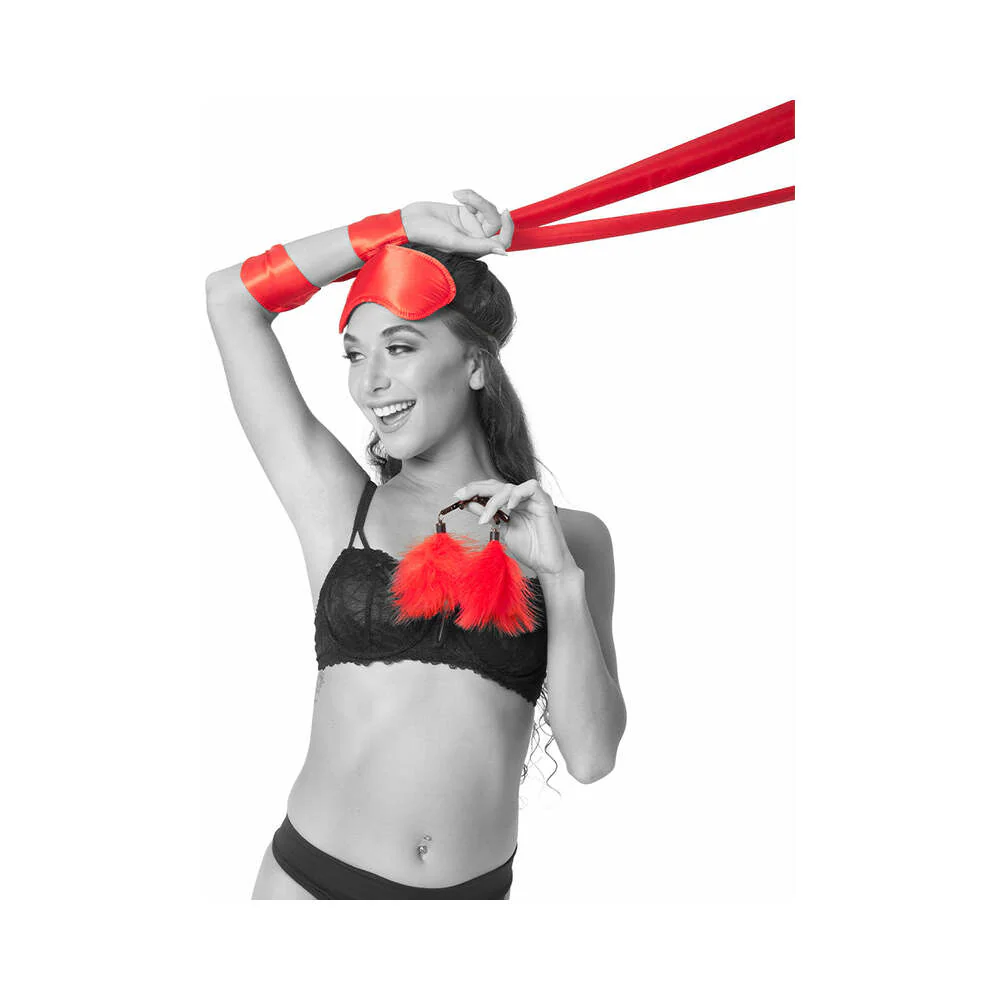 Sportsheets Sex & Mischief Amor Bondage Beginner Kit Red - Image 4
