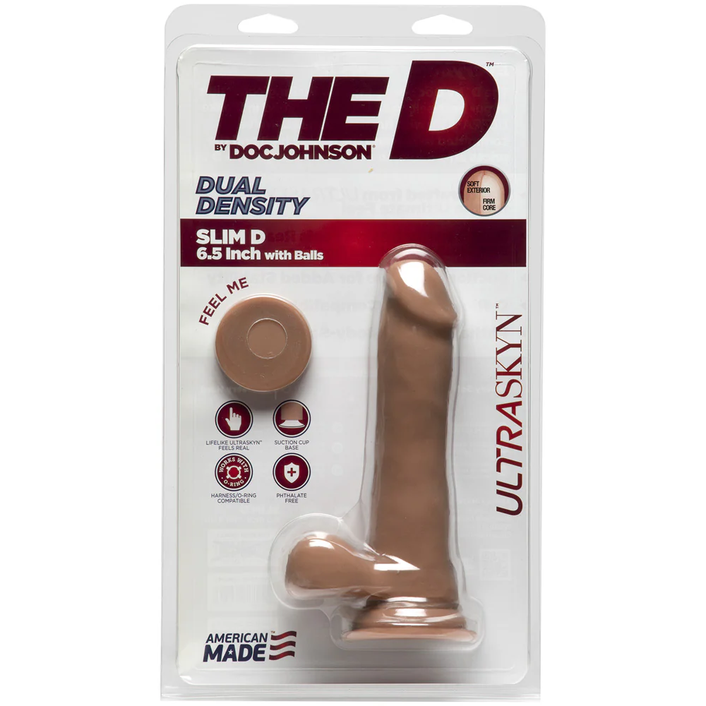 The Slim D Firmskyn W/balls 6.5 Caramel
