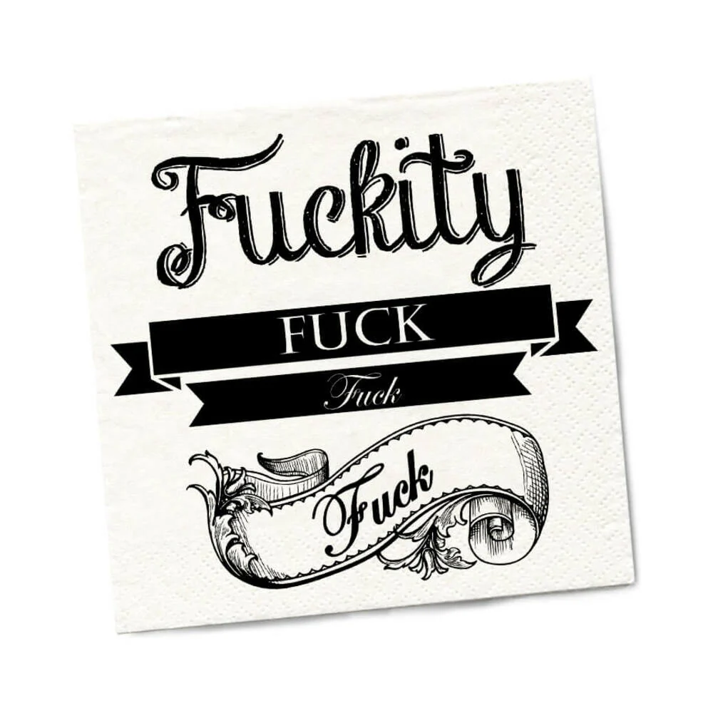 Twisted Wares Fuckity Fuck Fuck Fuck Napkins 20-pack