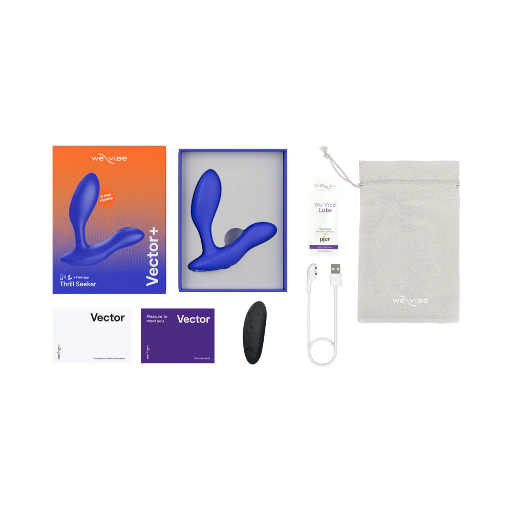 We-vibe Vector+ Prostate Massager Royal Blue - Image 16