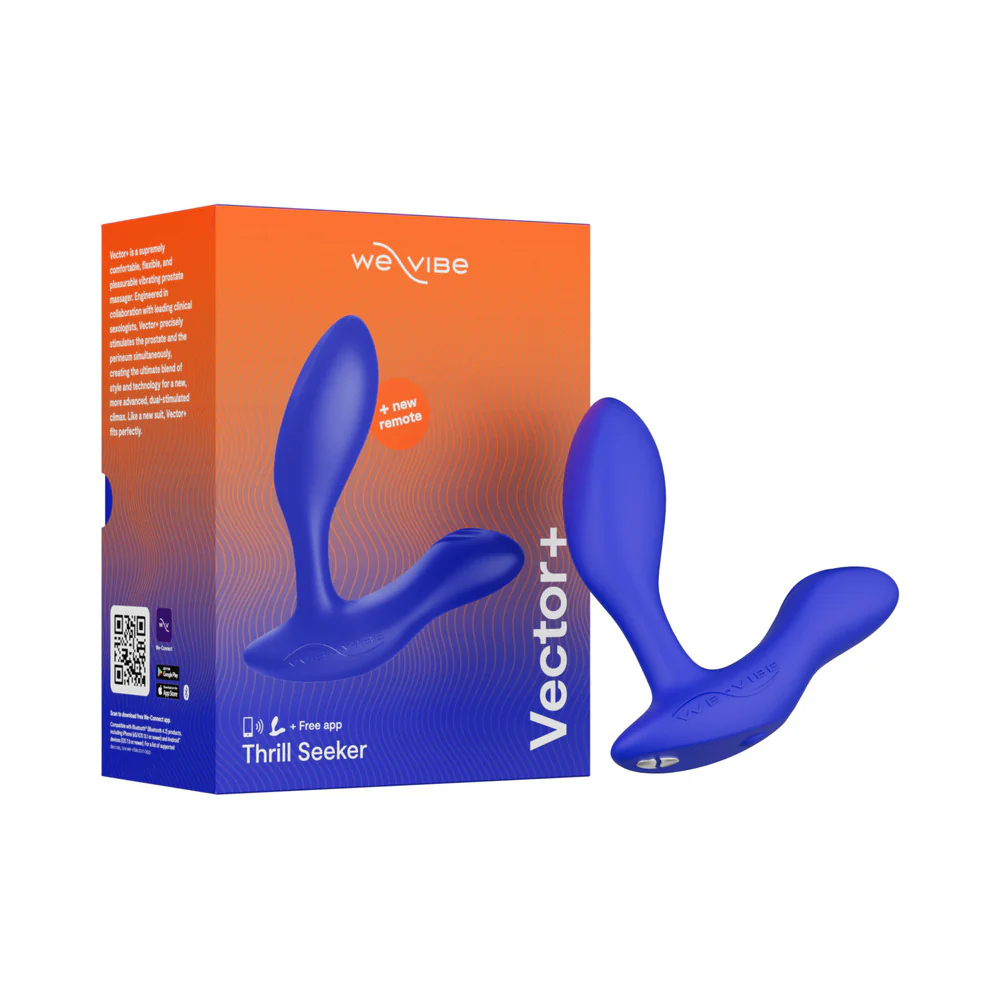 We-vibe Vector+ Prostate Massager Royal Blue - Image 3